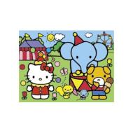Happy color puzzle 30 pezzi - Hello kitty circo