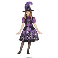 Costume Strega Viola Bambina 3-4 Anni (77620)