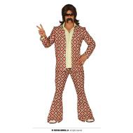 Costume Abito Fantasia A Rombi Uomo Disco Anni '70 Taglia M (88622)