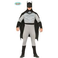 Costume Uomo Supereroe Mantello Nero Taglia M (88635)