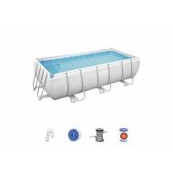 Piscina rettangolare Power Steel 404x201x100 cm con pompa filtro a cartuccia (56441-3)