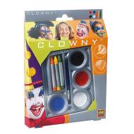 Colori Viso: Clown Confezione Da 4 Colori E 3 Pastelli (2208641)