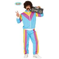 Costume Uomo Tuta Da Ginnastica Anni '80 Taglia M (88647)
