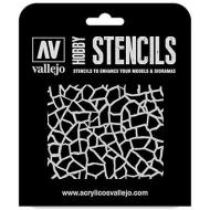 Stencil Stcam003 Giraffe Camo Wwii