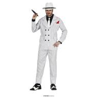 Costume Da Gangster Bianco Adulto Taglia L 52-54 (79650)