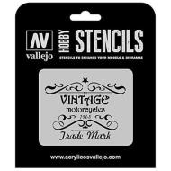 Stencil Stlet005 Vintage Motorcycles Sig