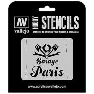 Stencil Stlet001 Vintage Garage Sign 125