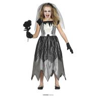 Costume Sposa Fantasma Bambina 7-9 Annii (77657)