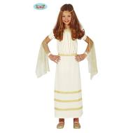 Costume Bianco Matrona Romana Bambina Taglia 7-9 Anni (83681)