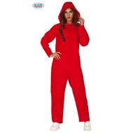 Costume Tuta Rossa Rapinatore Donna Taglia M (88690)