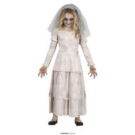 Costume Fantasma Arrabbiato Bambina Taglia 10-12 Anni (77697)