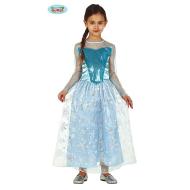 Costume Principessa Della Neve Bambina Taglia 10-12 Anni (83702)
