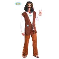 Costume Uomo Hippie Figlio Dei Fiori Taglia M (84704)