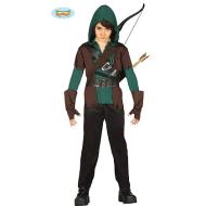 Costume Arciere Ladro Gentiluomo Taglia 5-6 Anni (85704)