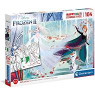 Puzzle 104 Pz Frozen Double Face con Pennarelli (25716)