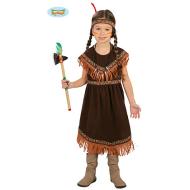 Costume Indiana D'america Bambina Taglia 7-9 Anni (82721)