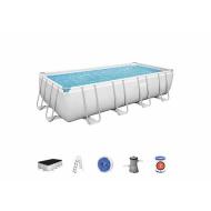 Piscina rettangolare Power Steel da 488x244x122 cm con pompa filtro a cartuccia (56670-3)