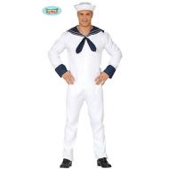 Costume Uomo Marinaio Bianco Taglia M (84723)