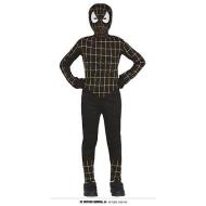 Costume Supereroe Mascherato Nero Bambini 5-6 Anni (77726)