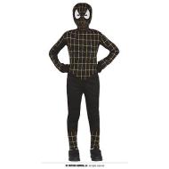 Costume Supereroe Mascherato Nero Bambini 10-12 Anni (77728)
