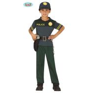 Costume Poliziotto Spagnolo Guardia Civil Bambino Taglia 3-4 Anni (83738)