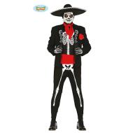 Costume Uomo Scheletro Messicano Alta Qualit? Taglia M (84754)