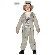 Costume Abito Sposo Fantasma Gentiluomo Bambino Taglia 10-12 Anni (87755)