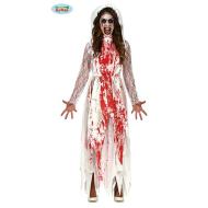 Costume Donna Sposa Insanguinata Taglia L (88757)
