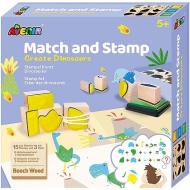 Stamp And Match Crea Dinosauri-Un Kit per timbri (CH201763)