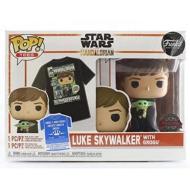 Funko: POP & Tee: Mandalorian- Luke w/Child- M