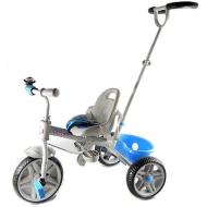 Triciclo metallo con manico sterzante (azzurro)