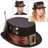 Cappello cilindro steampunk in feltro