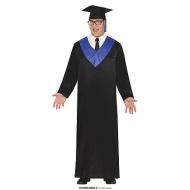 Costume Costume Da Laureato Nero E Blu 46 - 48  (S) (88816)