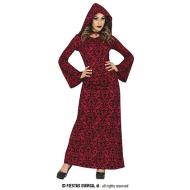 Costume Strega Con Cappuccio Rosso Adulta Taglia 42-44 L (79821)