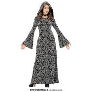 Costume Strega Con Cappuccio Nero Adulta Taglia 38-40 M (79823)