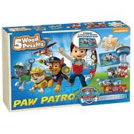Paw Patrol 5 wood puzzle box