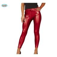 Leggins Metallizzati Rosso (17856)