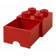 Contenitore LEGO Brick 4 Cassetto Rosso