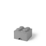 Contenitore LEGO Brick 4 Cassetto Grigio