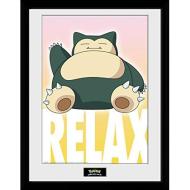 Pokemon - Snorlax Framed Print 30x40 Cm / Stampa In Cornice