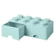 Contenitore Lego Brick 8 Cassetto Azzurro