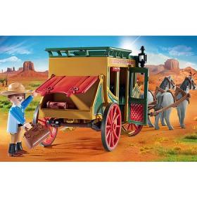 Playset DILIGENZA Carrozza Con Bandito e Tesoro WESTERN Playmobil 70013 