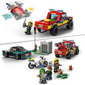 Soccorso antincendio e inseguimento della polizia - Lego City (60319) - Set  costruzioni - Lego - Giocattoli