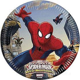 PIATTO 23 CM ULTIMATE SPIDERMAN - 8 PEZZI