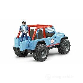 BRUDER JEEP Cross Country Racer Blue con Pilota 02541 