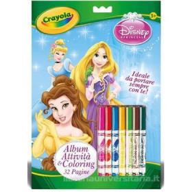 Album Attività & Coloring Disney Principesse (5807) - Disegno e colori -  Crayola - Giocattoli