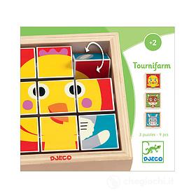 Touranimo - Puzzle cubi legno (DJ01953) - Puzzle di legno - Djeco -  Giocattoli