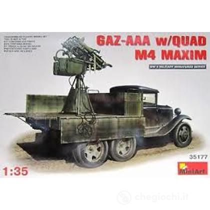 Mezzo militare Gaz-Aaa W/Quad Maxim. Scala 1/35 (MA35177)
