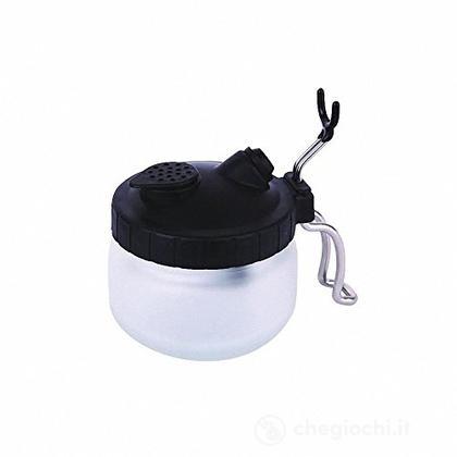 Contenitore Acrilico Pulizia  Aerografi - Cleaning Station With Airbrush Holder