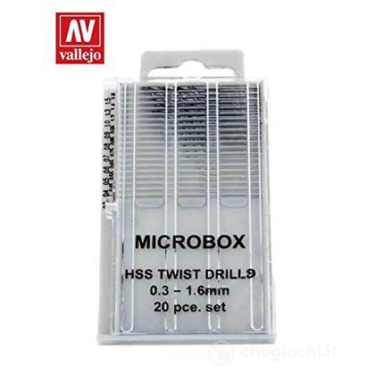 Microbox Drill Bits Set (20) 0.3-1.6mm